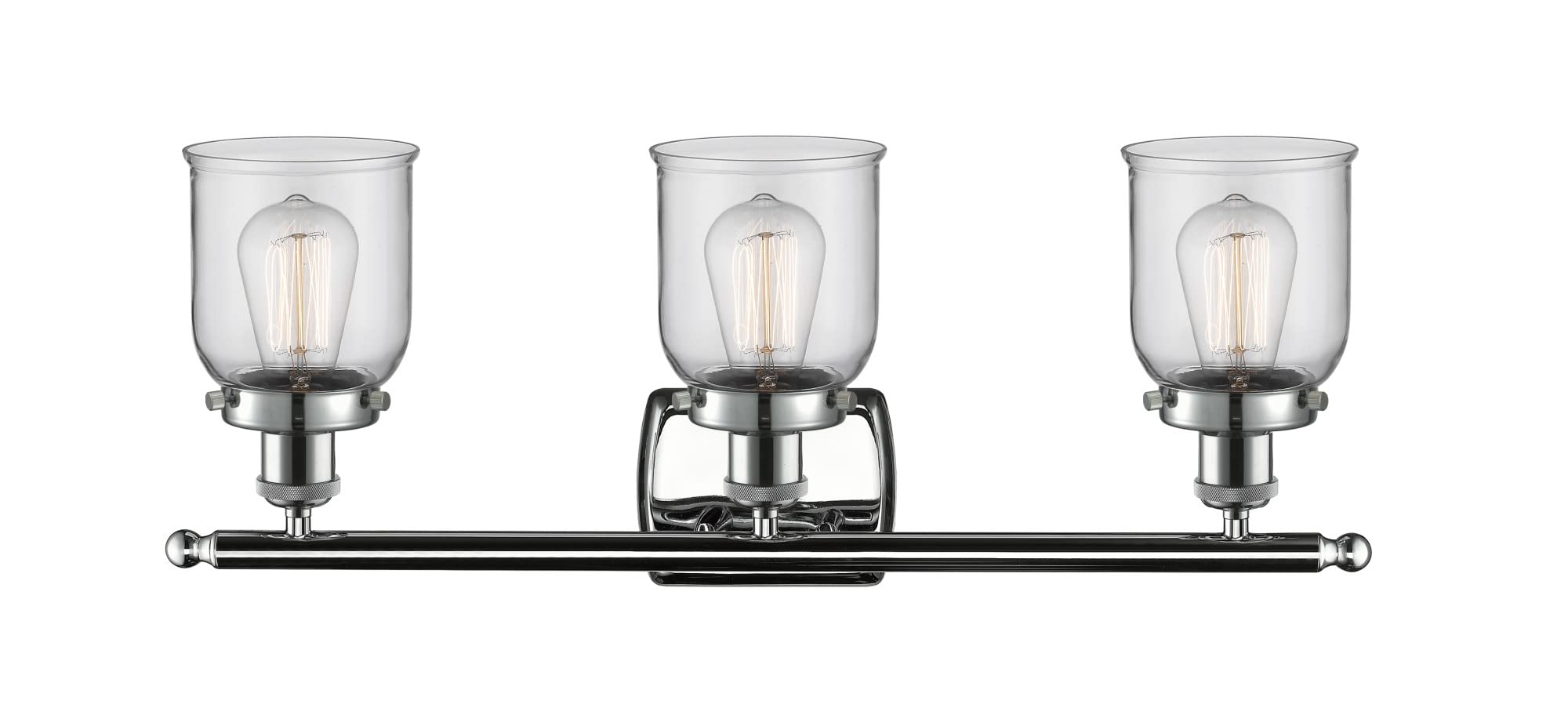 Ballston Collection Chrome Finish 3-Light Bathroom Vanity Fixture - Modern Transitional Design for Bathroom, Powder Room & Home Decor