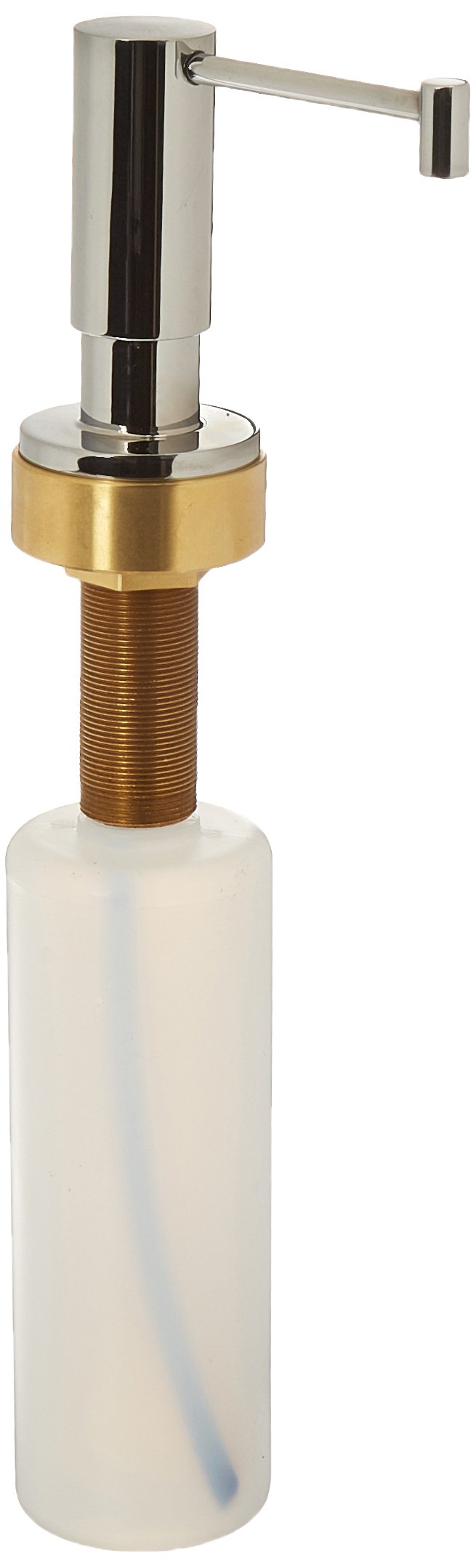 Waterstone 4065-CH Modern Chrome Deck Mount Soap Dispenser - Perfect for Kitchen, Bathroom & Outdoor Sink Areas
