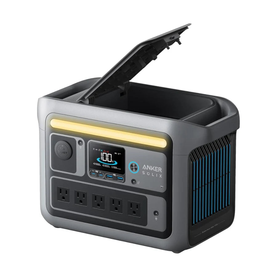 Anker SOLIX C800X Portable Solar Generator with 200W Solar Panel - Perfect for Camping, RV Trips, and Emergency Power Backup