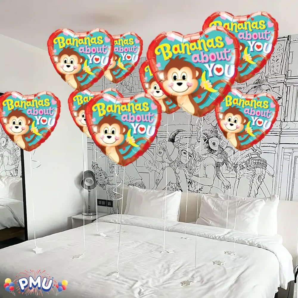 25-Pack 18-Inch Red Heart-Shaped Valentine's Day Foil Balloons for Proposals, Weddings, Anniversaries & Special Events - Romantic Party Decorations (PMU Brand)