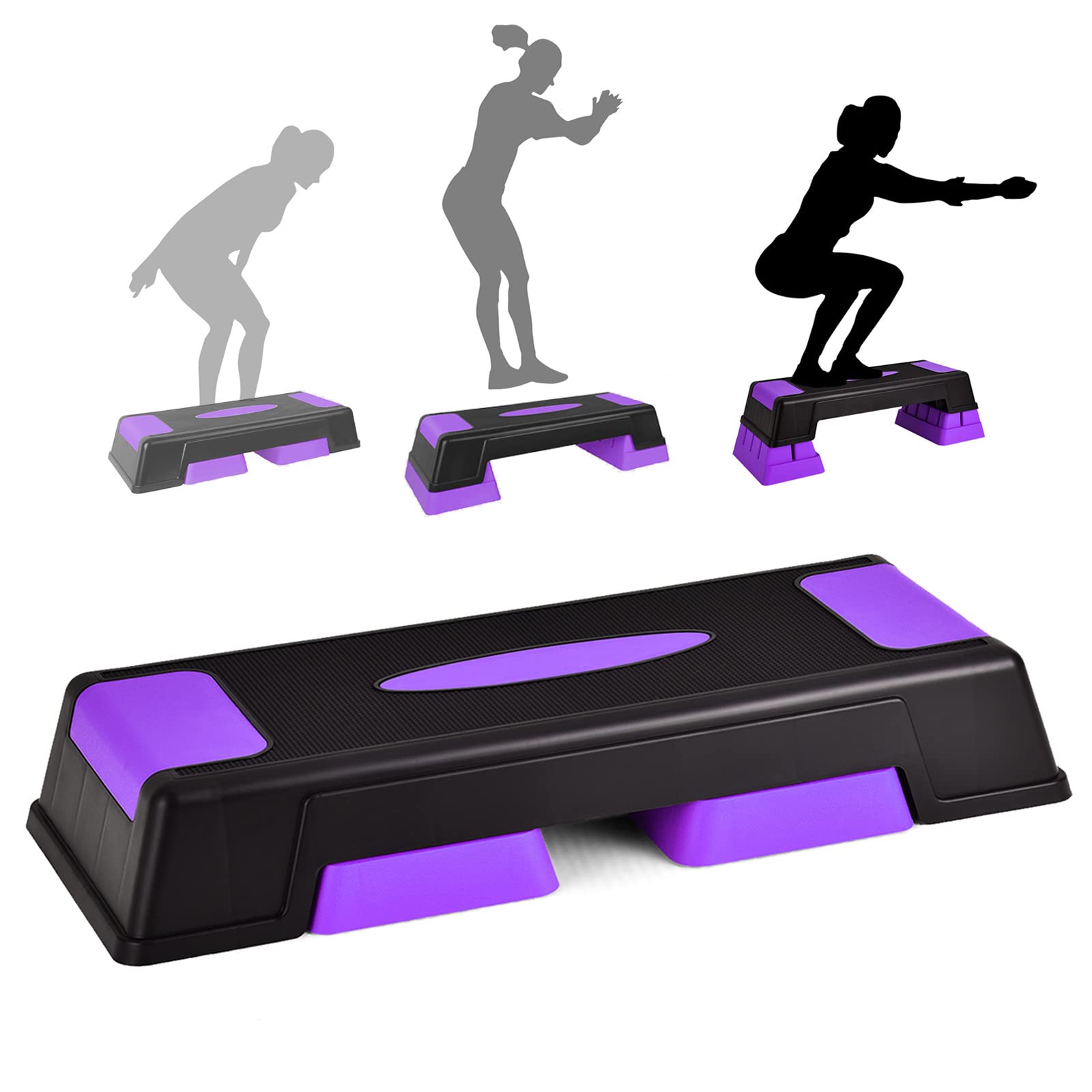 Aerobic Step Platform with Adjustable Risers (5