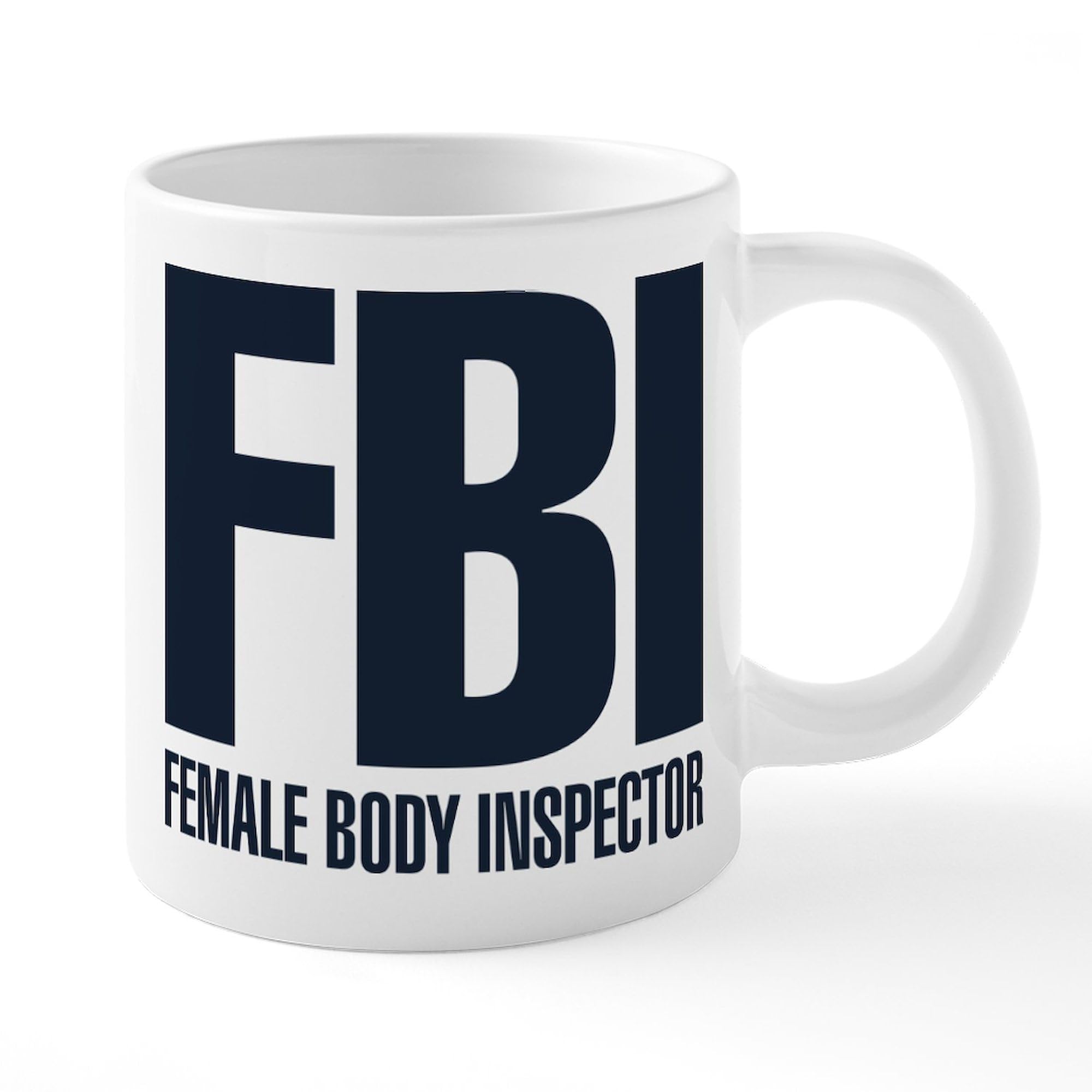 Female Body Inspector 20oz Ceramic Coffee Mug - Large Funny Novelty Tea Cup for Nurses, Doctors & Medical Professionals - Perfect Gift for Healthcare Workers & White Elephant Parties