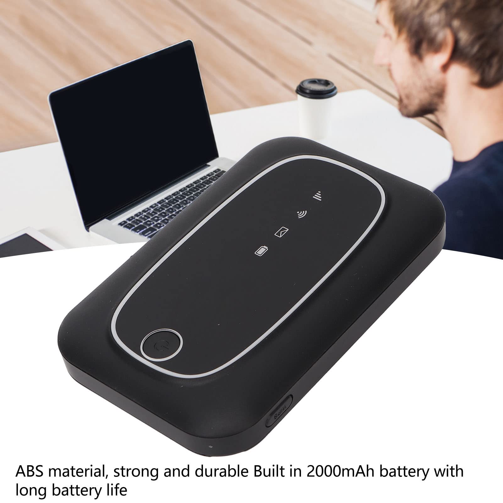 Zyyini 4G LTE Portable WiFi Hotspot Device - 300Mbps High Speed Mobile Router with SIM Card Slot for Smartphones, Laptops, Tablets & Desktops | Perfect for Travel, Remote Work & Online Learning
