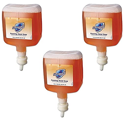 Refillable Foaming Hand Soap Cartridge - 40.5oz (Pack of 3) | Gentle & Effective Bathroom & Kitchen Hand Wash with Pleasant Scent | Perfect for Daily Protection & Dispenser Use | Ideal for Homes, Offices & Public Restrooms