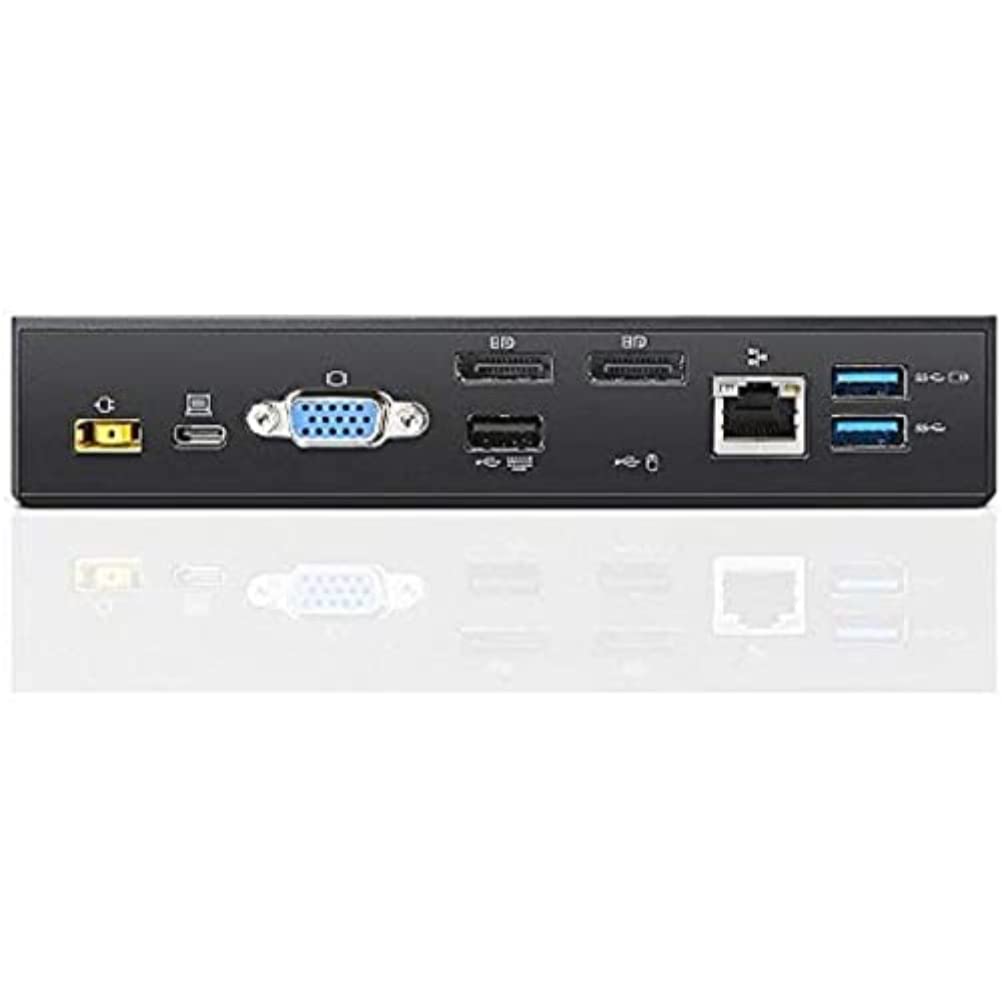 Lenovo ThinkPad USB-C Dock 40A90090EU - Universal Laptop Docking Station for EU/Asia/International Use - Perfect for Home Office & Remote Work Setup
