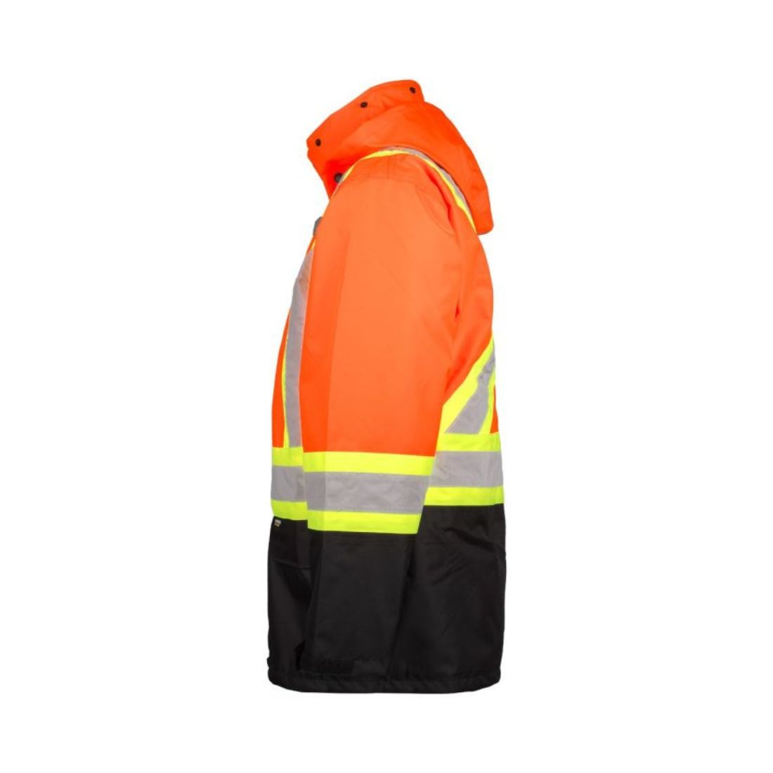 Terra High Visibility Rain Work Jacket 116520JOR - Waterproof Safety Jacket for Construction & Outdoor Workers - Ideal for Rainy Weather, Road Work & Emergency Situations