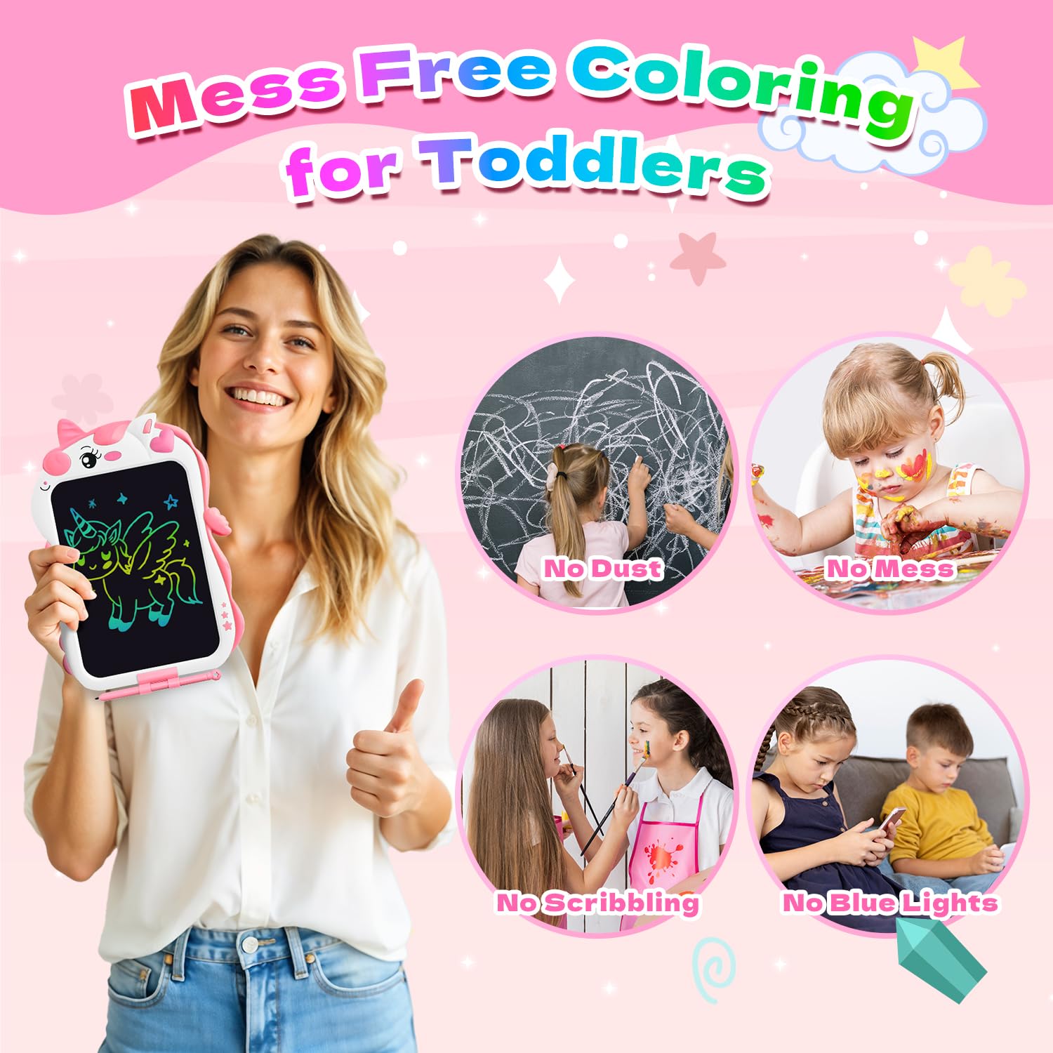 Unicorn LCD Writing Tablet for Kids - 8.5