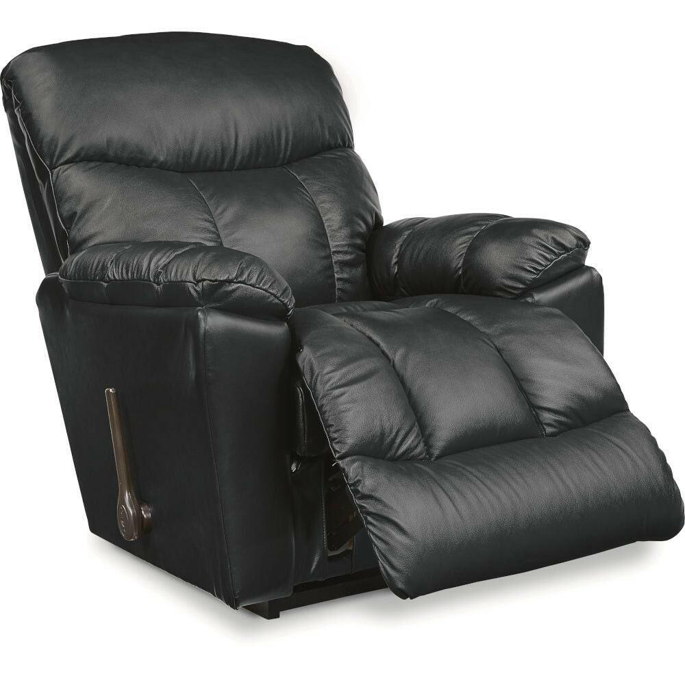 La-Z-Boy Morrison Rocker Recliner 766 10 LB1593 87 - Comfortable Leather Reclining Chair for Living Room, Bedroom & Home Theater Relaxation