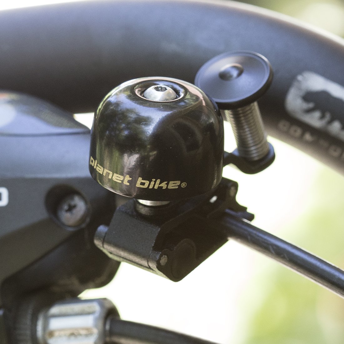 Planet Bike Brass Bike Bell - Black Finish | Classic Clincher Design for Safety & Courtesy | Perfect for Urban Commuting & Cycling Safety