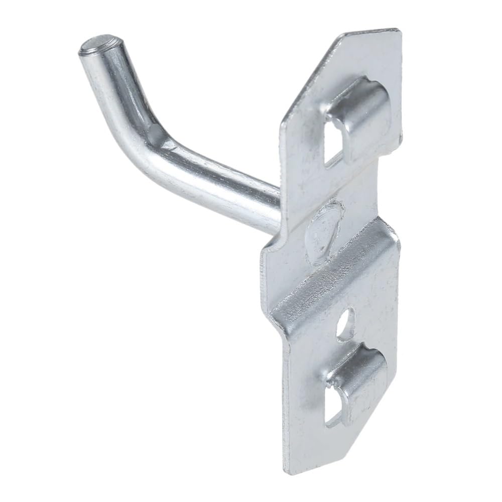 10PCS 25MM Metal Hanging Hooks - Heavy Duty Tool Organizer, Kitchen & Home Storage Hooks with Hole Plate - Perfect for Garage, Pantry, and Workshop Organization (DRELD)