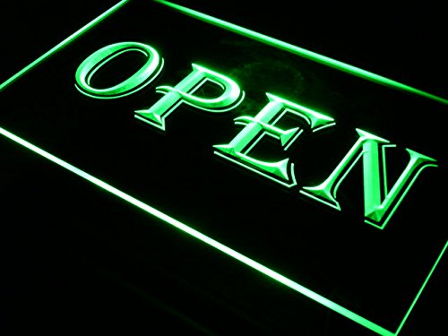 ADVPRO i019-g Open Shop Cafe Bar Pub Business Neon Light Sign - Custom LED Neon Signs for Restaurants, Bars, Cafes & Retail Stores - Perfect for Indoor & Outdoor Business Decor, Window Displays & Wall Art