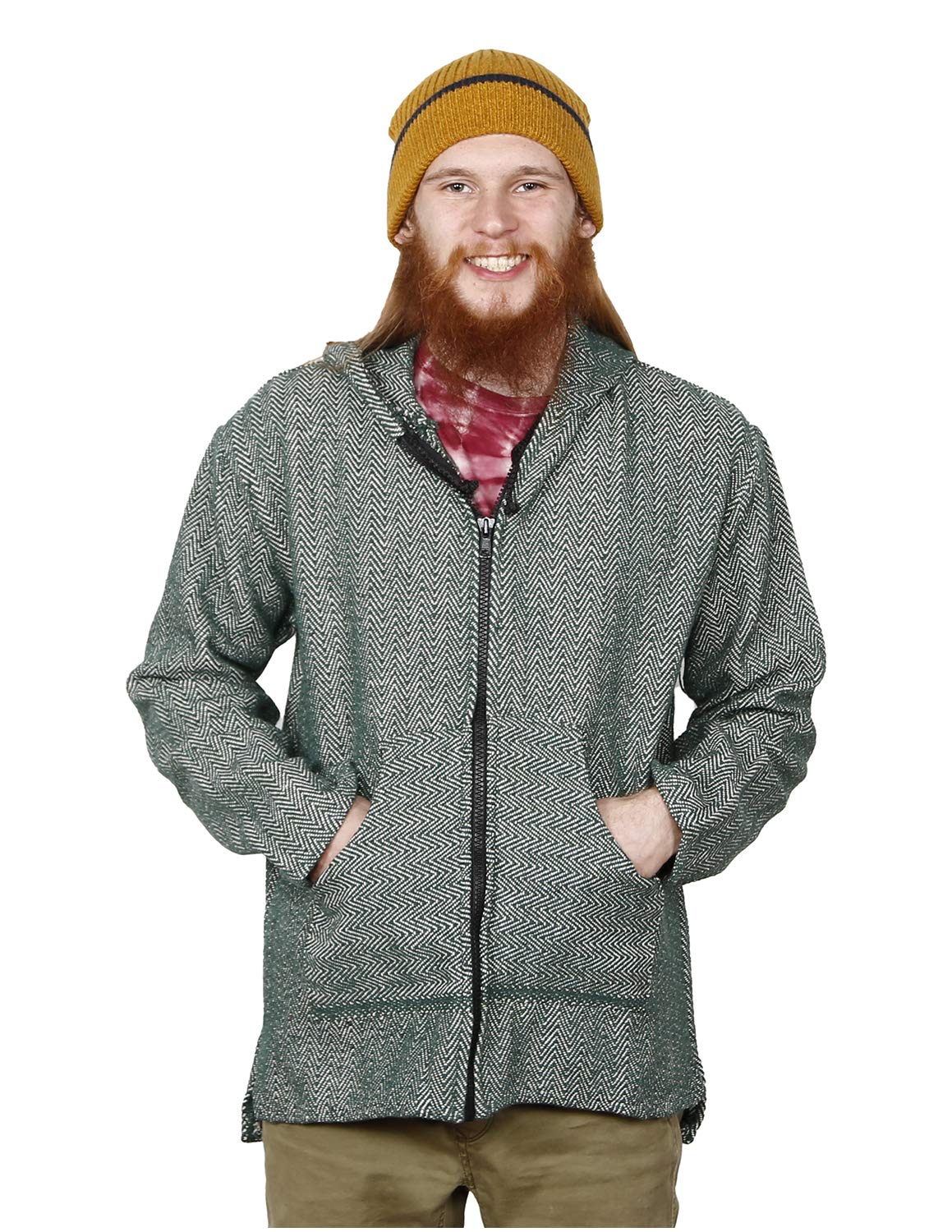 Sunshine Joy Zip Up Hoodie Woven Hooded Jacket for Women - Green Casual Outerwear for Spring & Fall | Perfect for Hiking, Travel and Everyday Wear
