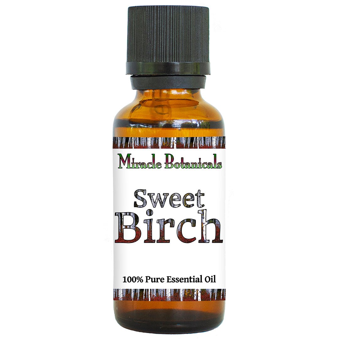Pure Sweet Birch Essential Oil (Betula Lenta) - 100% Natural, Therapeutic Grade for Aromatherapy, Massage & DIY Skincare - Perfect for Stress Relief & Muscle Pain