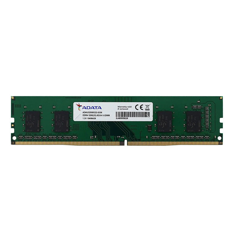 ADATA 8GB DDR4 3200MHz Desktop RAM (1x8GB) AD4U32008G22-SGN - High Performance Memory for Gaming PCs, Workstations & Content Creation