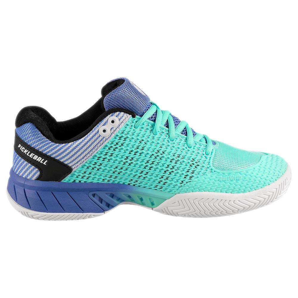 K Swiss Women's Express Light Pickleball Shoes - Tanager Turquoise/Persian Jewel - Comfortable Court Sneakers for Pickleball & Tennis Players
