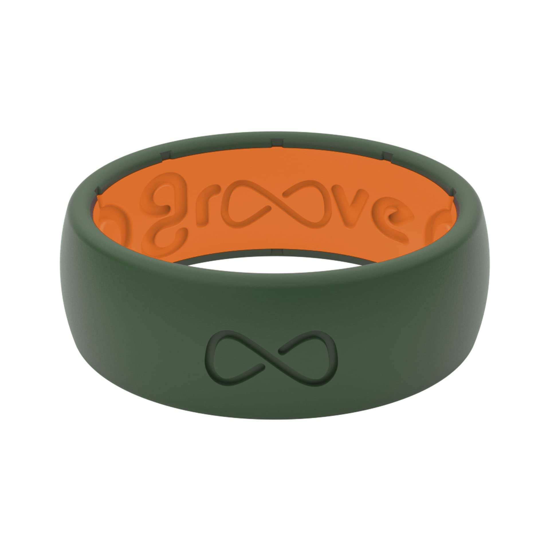 Groove Life Solid Silicone Ring for Men - Breathable Rubber Wedding Band with Unique Design & Lifetime Warranty | Comfort Fit, Durable & Lightweight for Active Lifestyles, Workouts, Swimming & Outdoor Adventures