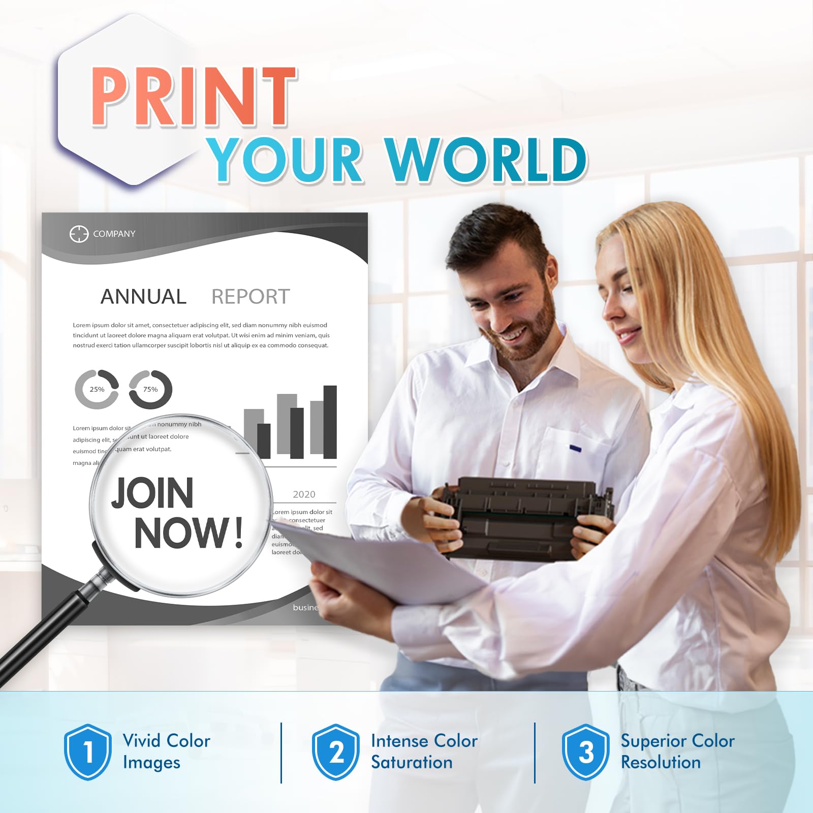 HP 58A CF258A Toner Cartridge (4 Pack) - Compatible with HP LaserJet M428fdw, M404n & More - High-Yield Black Replacement for CF258A/CF258X/58X - Includes Smart Chip - Perfect for Office Printing & High-Volume Documents