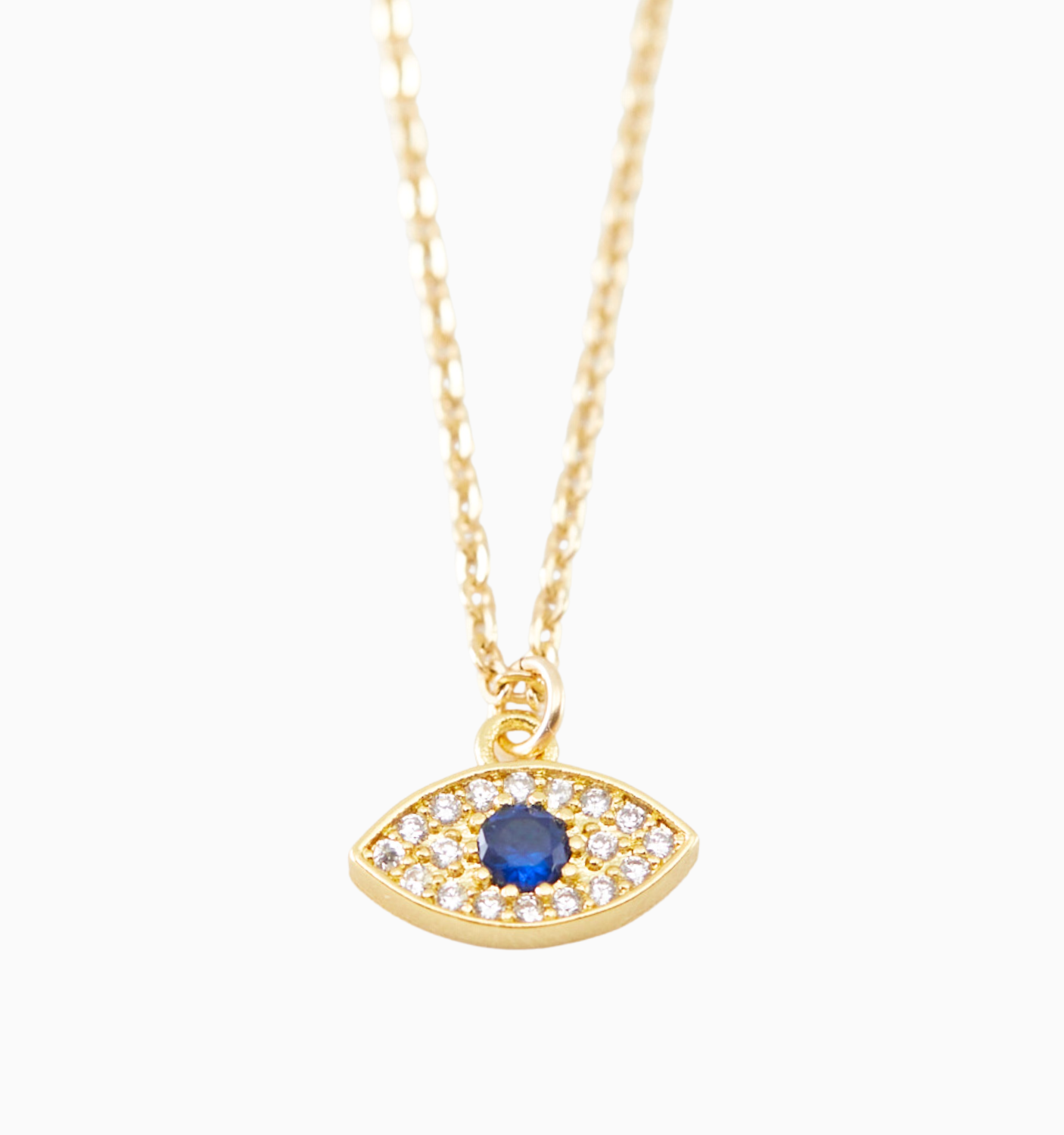Evil Eye Necklace for Women - 18K Gold Plated Protection Pendant - Perfect for Gifts, Spiritual Jewelry & Everyday Wear