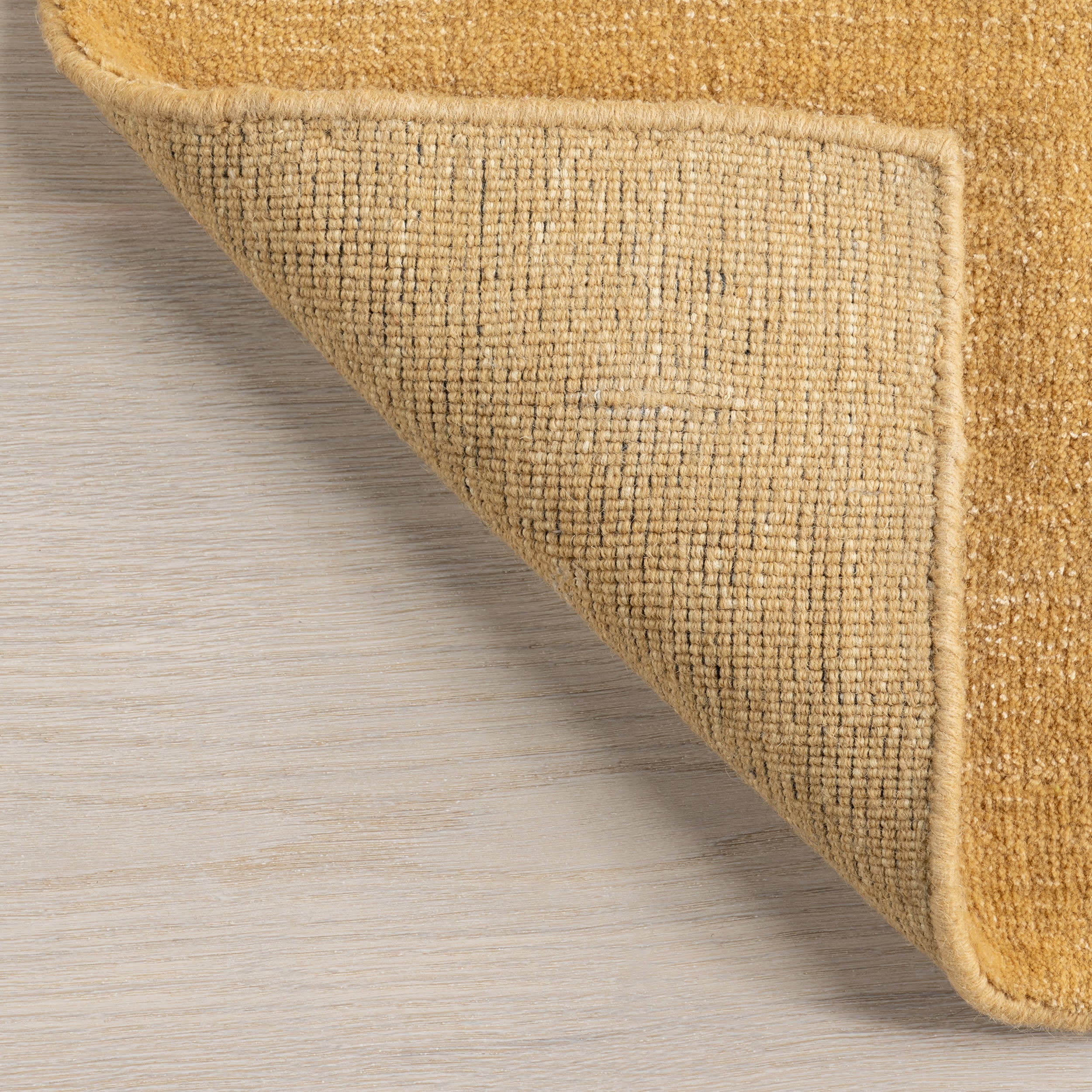 Arrel Speckled Wool Blend Area Rug - Golden Butter Color | Soft & Durable Living Room, Bedroom, or Office Decor