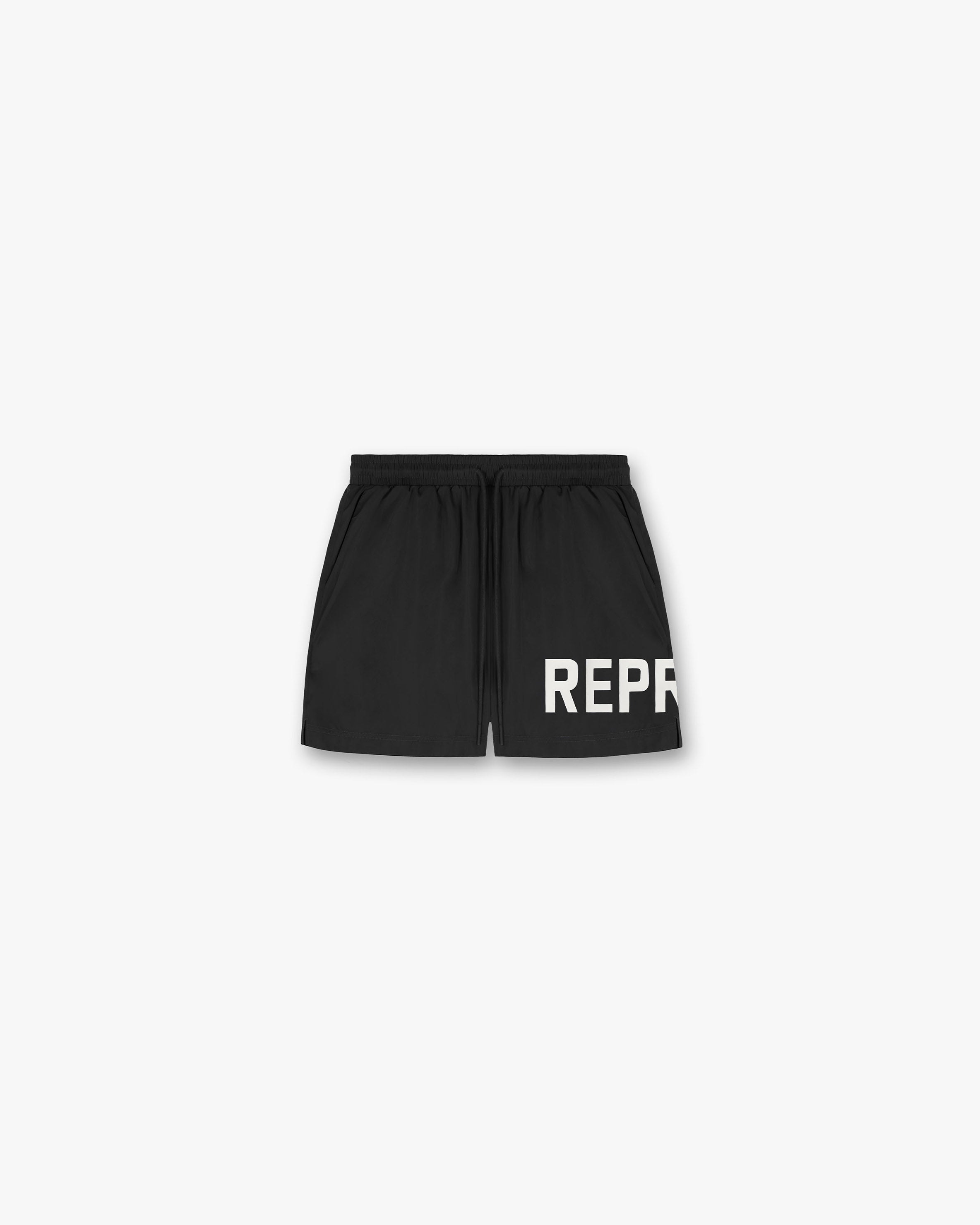 Represent Swim Shorts for Men - Quick-Dry Comfortable Beach Swimwear - Black - Perfect for Swimming, Surfing, and Summer Vacations