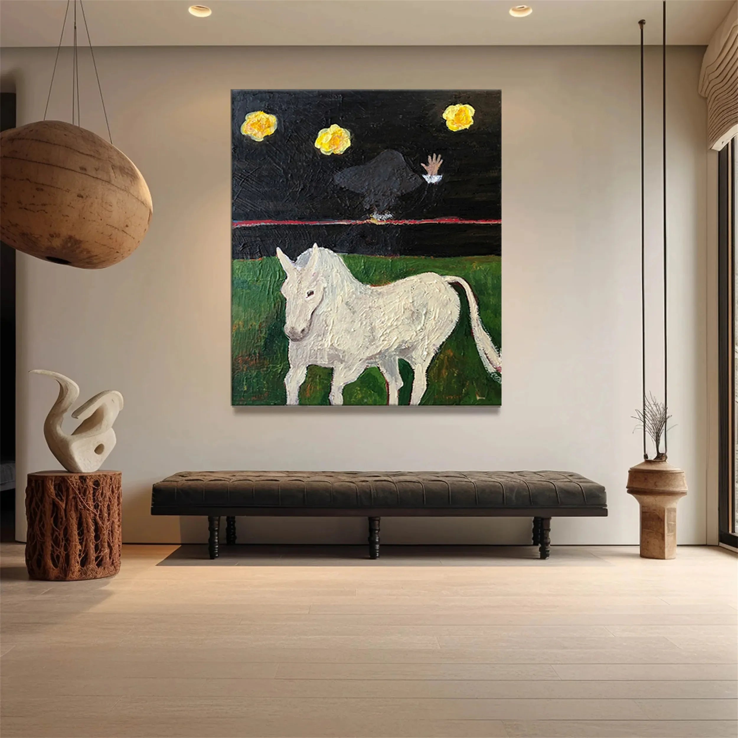 Animal Art Painting #AP010 - Handmade Canvas Wall Decor for Living Room, Bedroom & Office | Unique Wildlife Artwork for Home & Office Decor