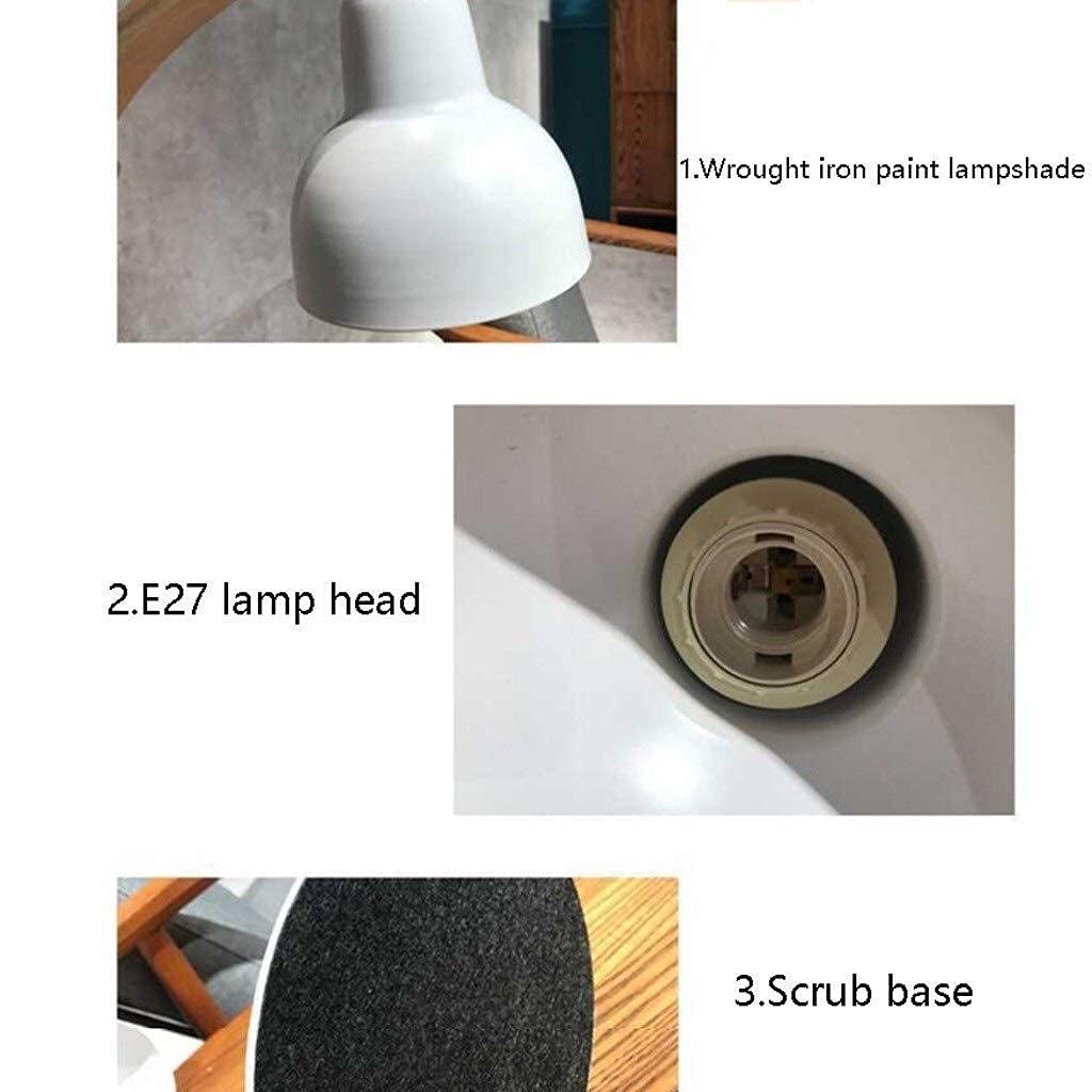 Nordic Modern Minimalist Desk Lamp - Eye Protection White Light, Push Button, 22.9x15 Inches, Perfect for Bedroom, Study & Office Workspace