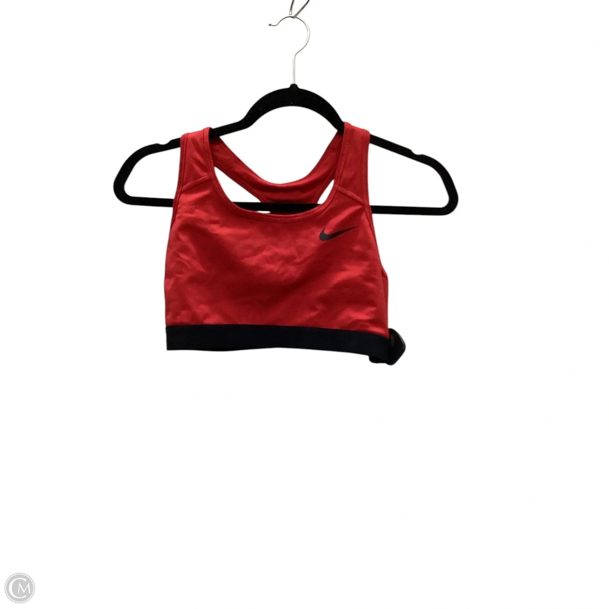 Nike Women's Red Athletic Sports Bra - Medium Size - High Support for Running, Yoga & Gym Workouts