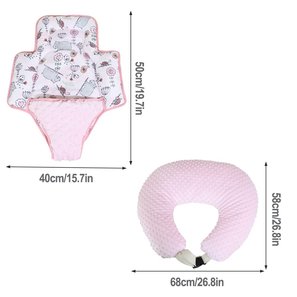 KAKIBLIN Breastfeeding Pillow - Multifunctional Nursing Pillow for Newborns & Infants | Ergonomic Support for Breastfeeding, Bottle Feeding & Tummy Time | Perfect Baby Shower Gift for Boys & Girls