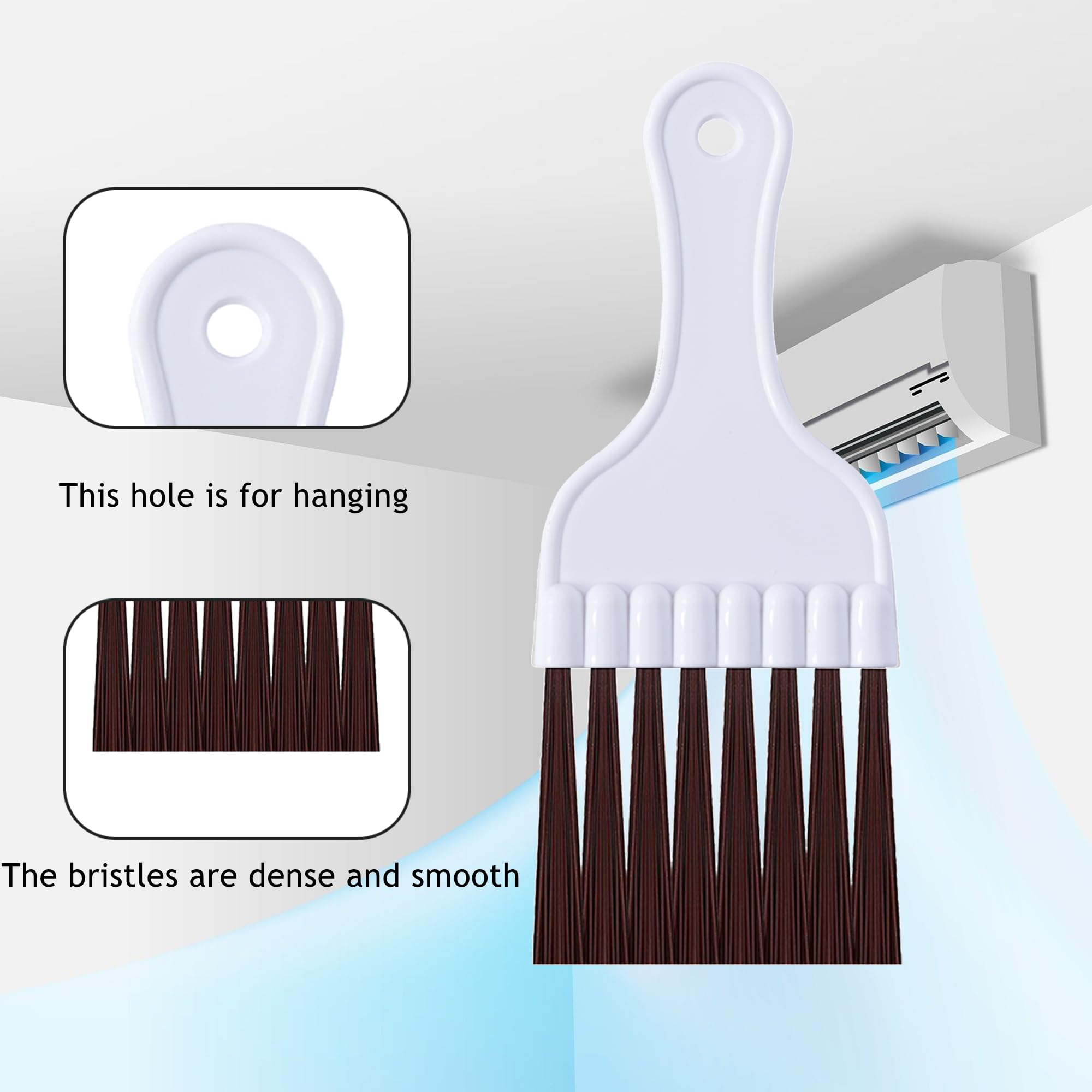 2 Pack Air Conditioner Fin Comb & HVAC Coil Straightener Tool - AC Radiator Cleaning Brush Kit for Condenser & Evaporator Coils | Perfect for HVAC Maintenance, Home AC Repair & DIY Cooling System Care
