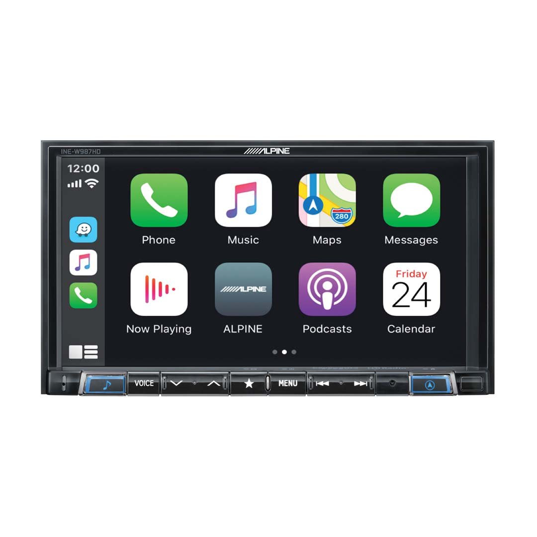 Alpine INE-W987HD 7-Inch Mechless Car Stereo with Navigation, Apple CarPlay & Android Auto - In-Dash Receiver for Seamless Smartphone Integration & Hands-Free Driving