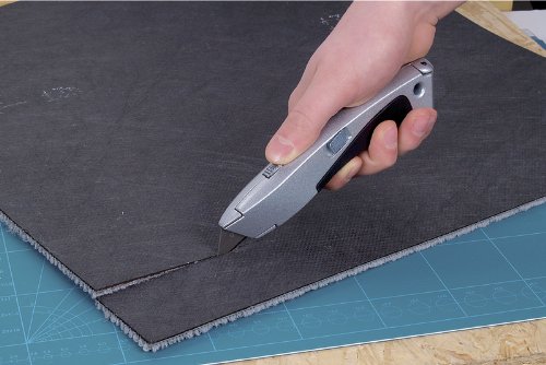 Retractable Blade Utility Knife - Heavy Duty Trapezium Blade for Cutting Boxes, Carpentry & DIY Projects | Sharp & Durable Craft Knife