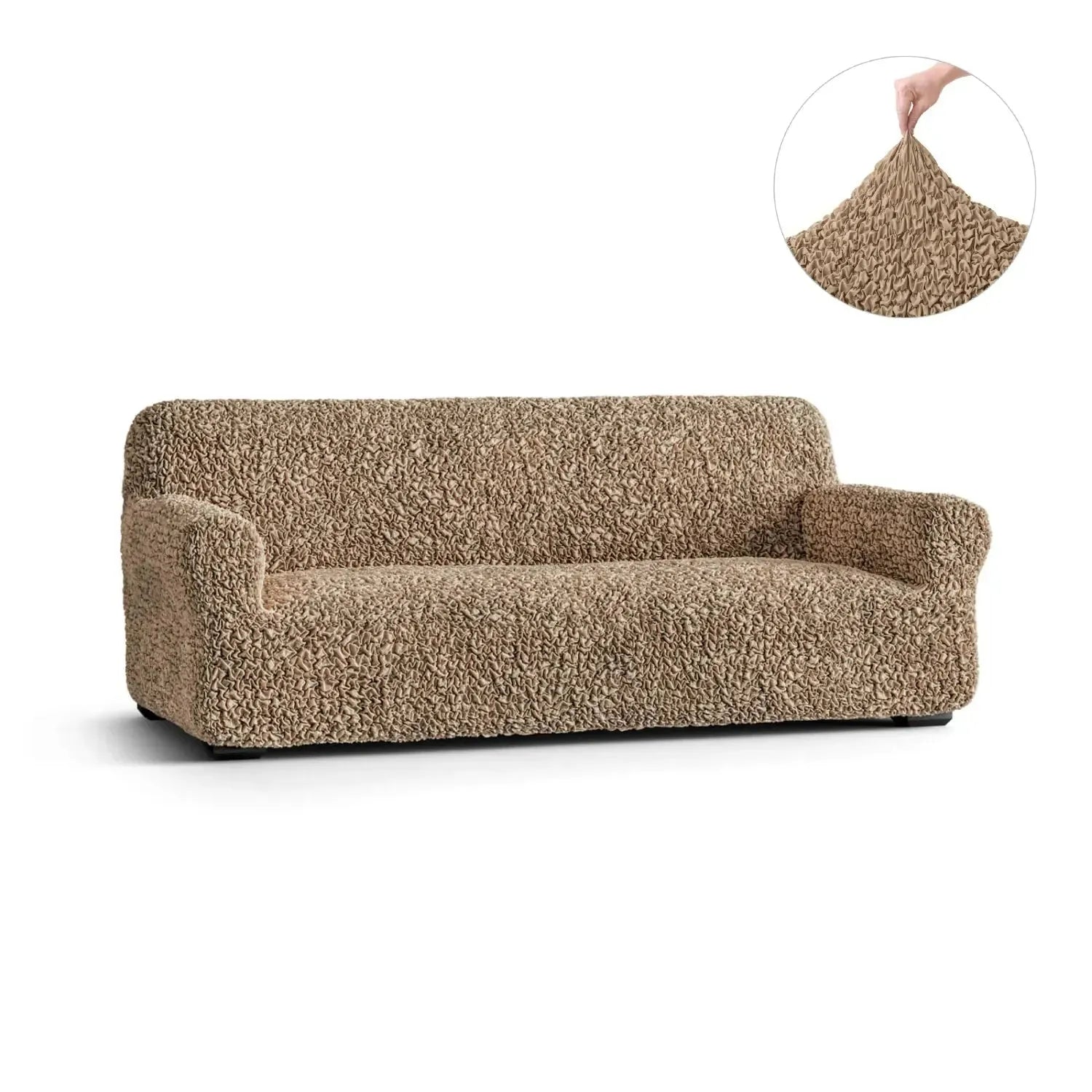 3 Seater Sofa Slipcover - Fuco Cotton Collection | Durable & Stylish Couch Cover for Living Room, Office, or Dorm