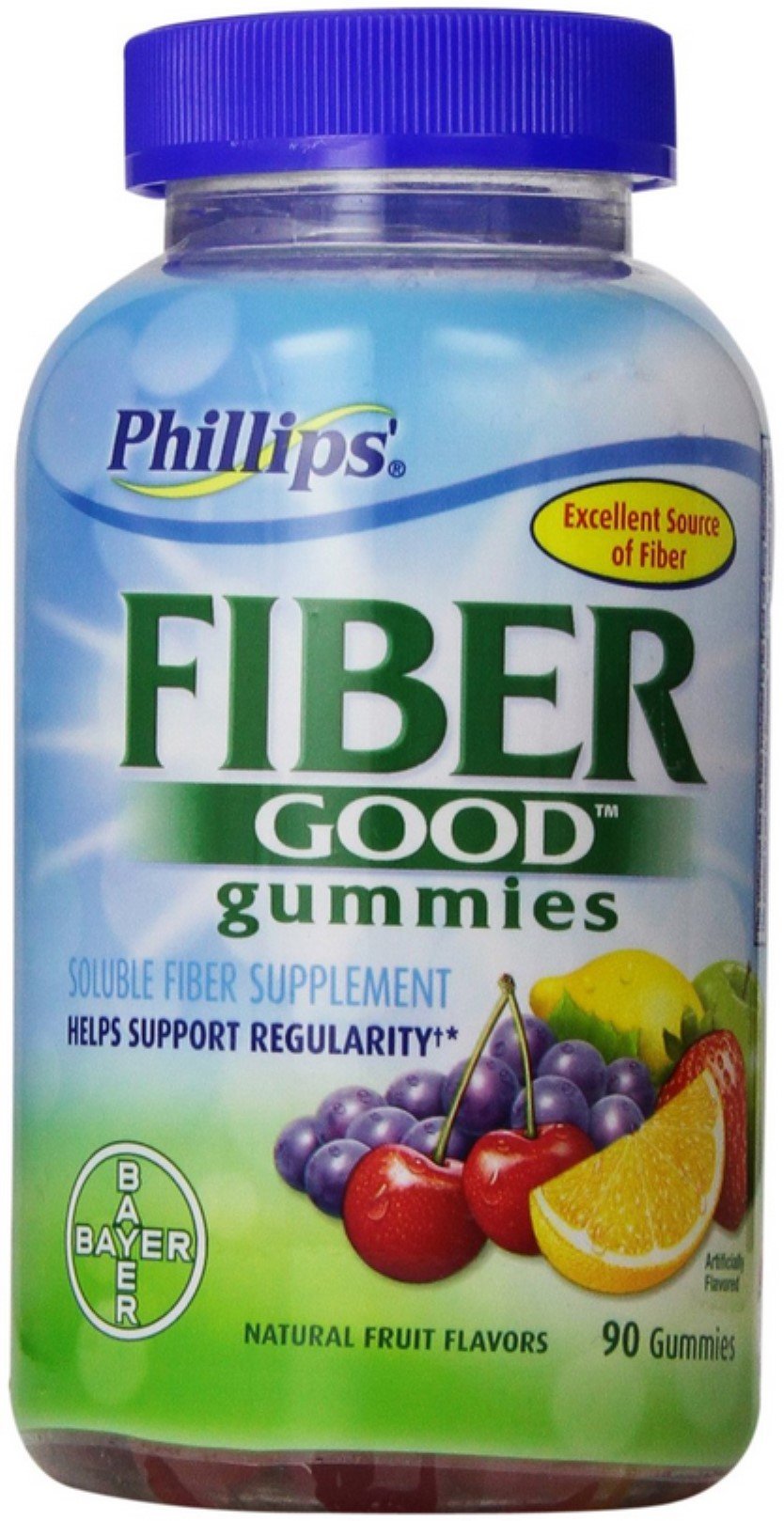 Phillips Fiber Gummies - 90 Count | Digestive Health Supplement for Adults & Kids | Supports Regularity & Gut Health | Great for Travel, Office & Daily Wellness Routine