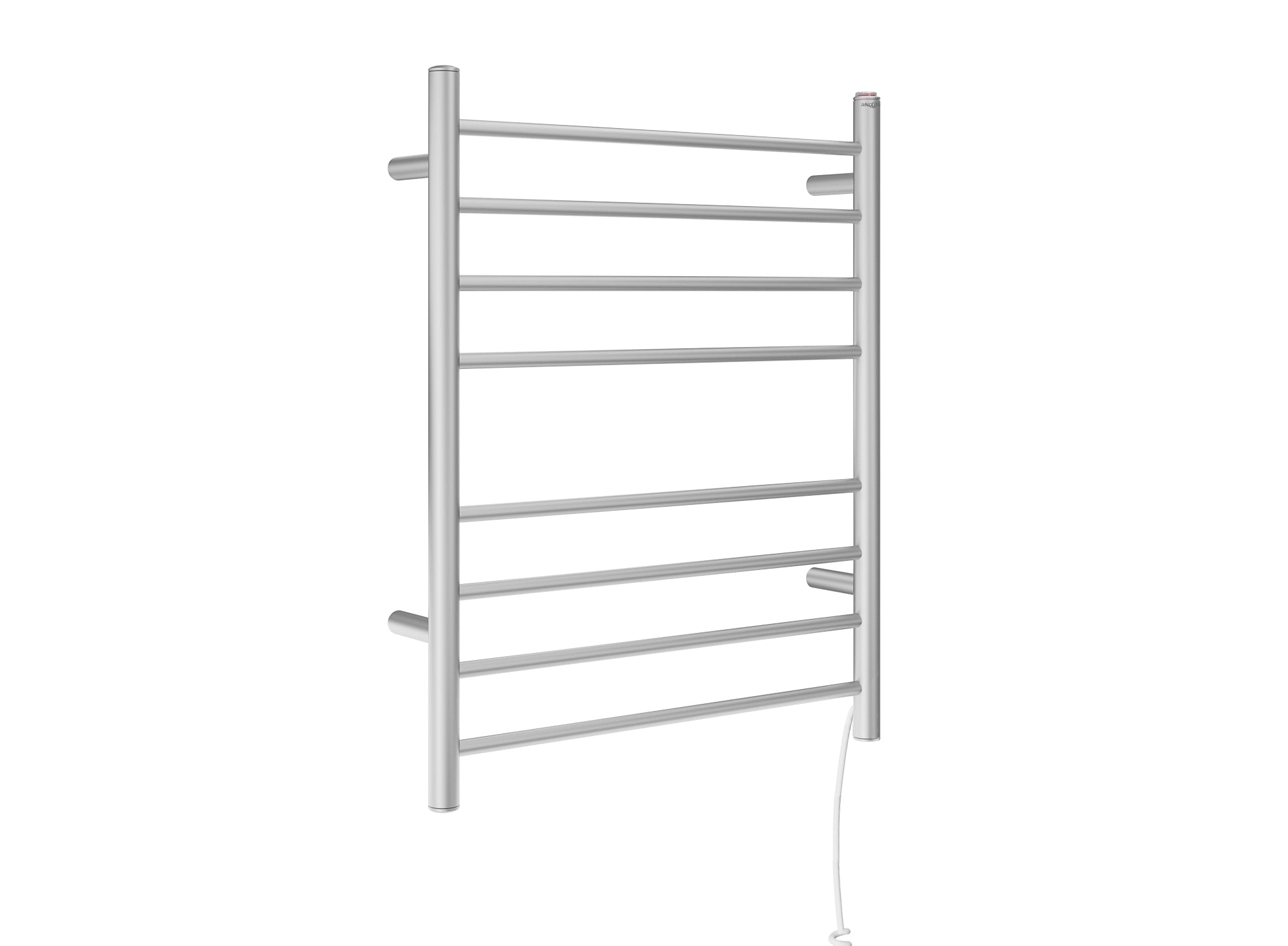 Prestige Dual 8 Bar Hardwired & Plug-in Towel Warmer - Brushed Stainless Steel - Bathroom Luxury for Spa, Hotel & Home Use