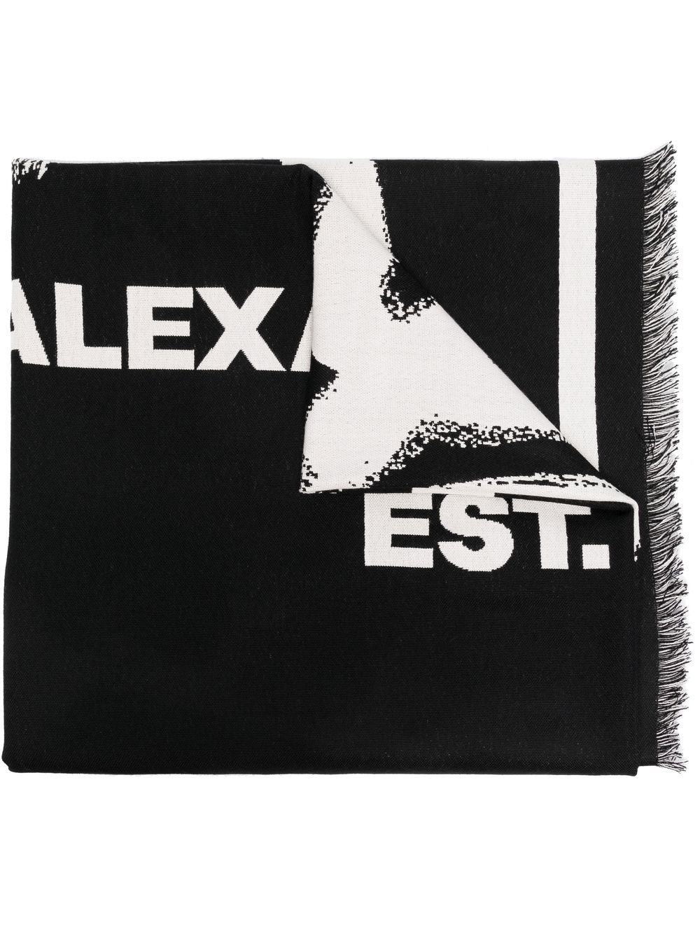 Alexander McQueen Black Scarf for Women - Luxury Cashmere Wrap Shawl for Winter, Fall & Evening Outfits | Perfect for Gifts & Special Occasions
