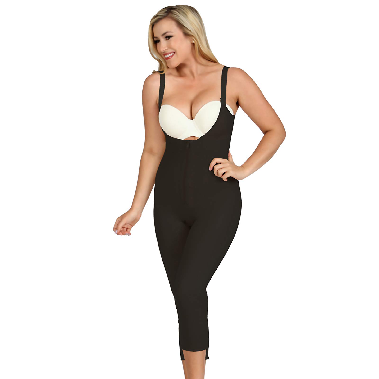 Shapewear Bodysuit with Tummy Control & Underbust Support - Slimming Compression Tank Top with Built-in Shorts for Women - Perfect for Workout, Postpartum Recovery & Everyday Wear