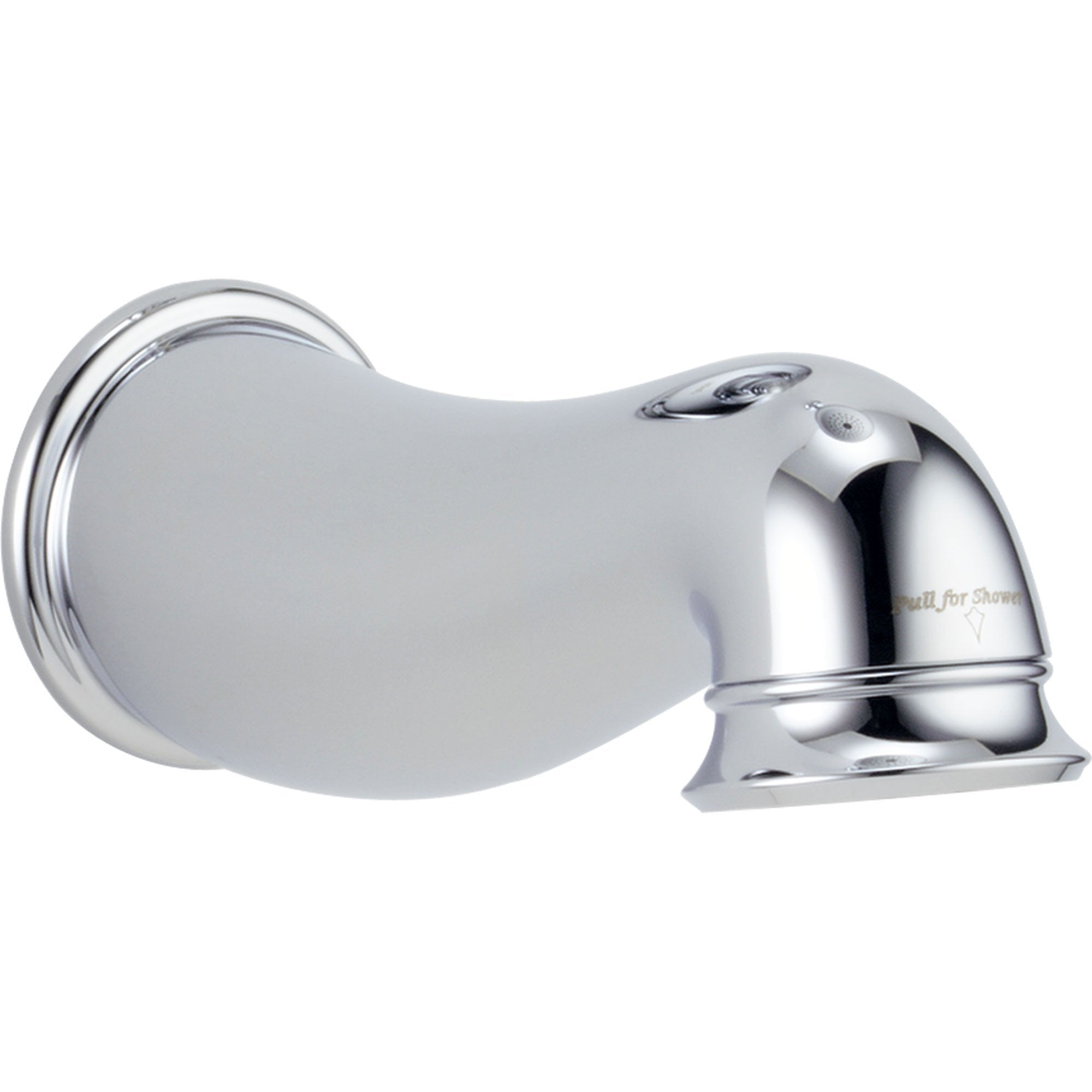 Delta 7-3/4 Inch Non-Diverter Tub Spout in Chrome Finish 588663 - Perfect for Bathroom Faucet Replacement & Shower Installation