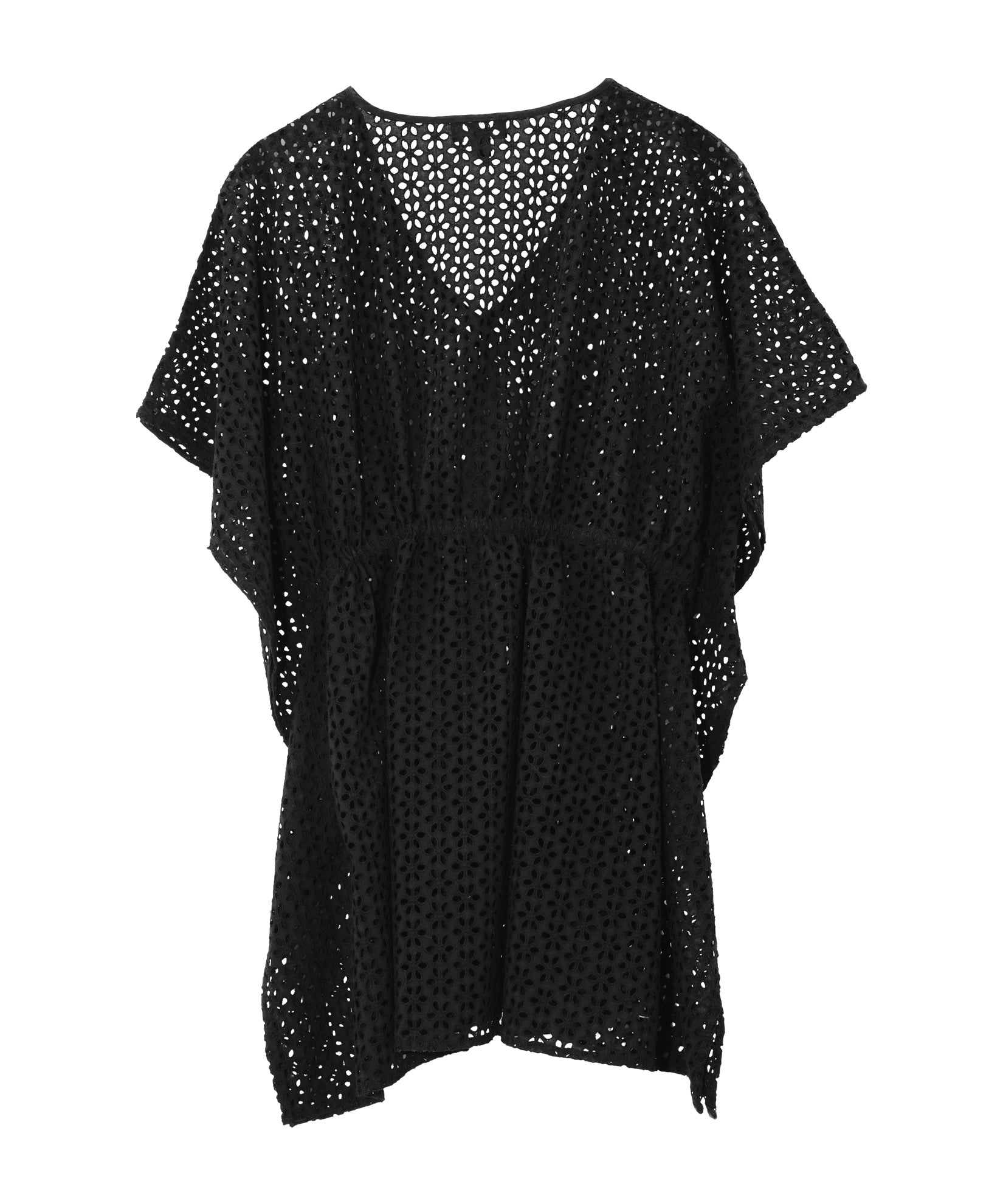 Elegant Eyelet Butterfly Caftan Dress - Flowy Boho Maxi Dress for Women - Perfect for Beach, Vacation & Summer Outfits