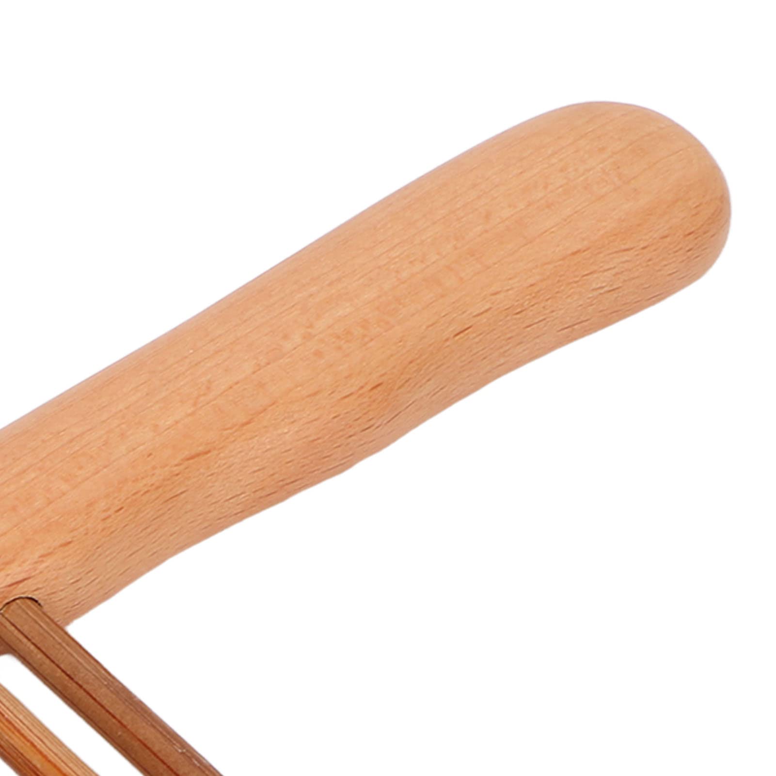 Wide Tooth Curl Comb - 12 Teeth Beech & Bamboo Scalp Massage Hair Comb for Women & Men - Gentle Detangling for Curly, Thick & Natural Hair - Perfect for Daily Styling & Relaxing Scalp Care