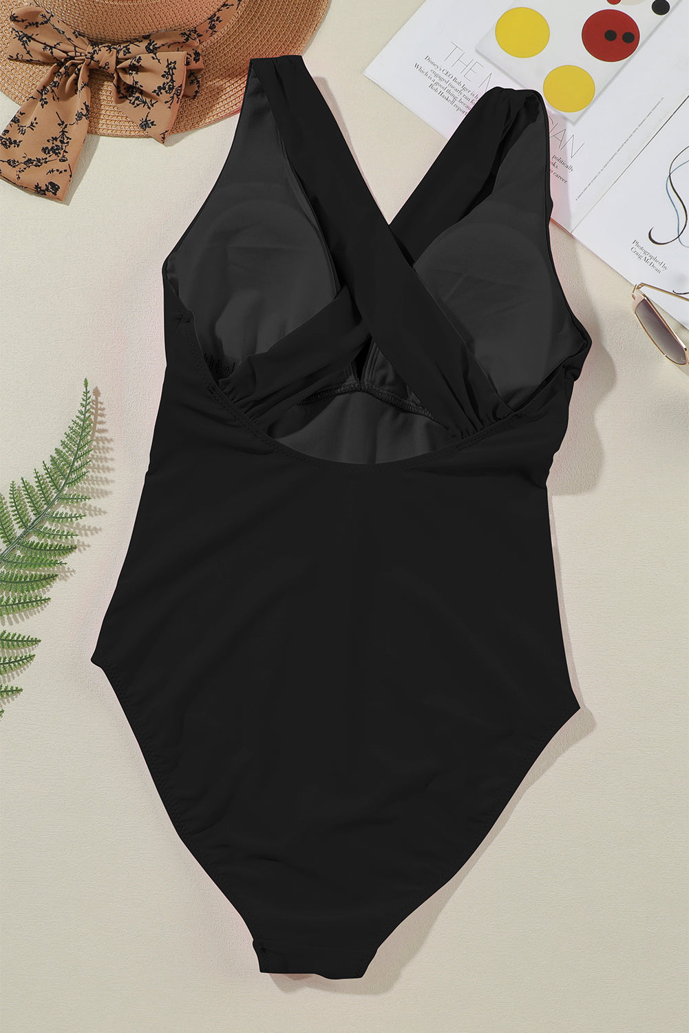 Crisscross Back One Piece Swimsuit for Women - Sexy High Cut Bathing Suit with Wide Straps - Perfect for Beach, Pool, and Summer Vacations