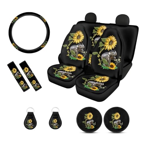 Elephant Sunflower Black