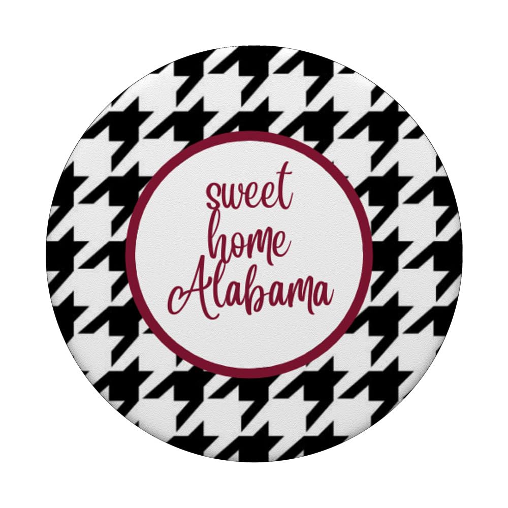 Alabama Houndstooth PopSockets PopGrip - Interchangeable Phone Grip & Stand for iPhone, Samsung, Smartphones - Perfect for Work, Travel, and Everyday Use