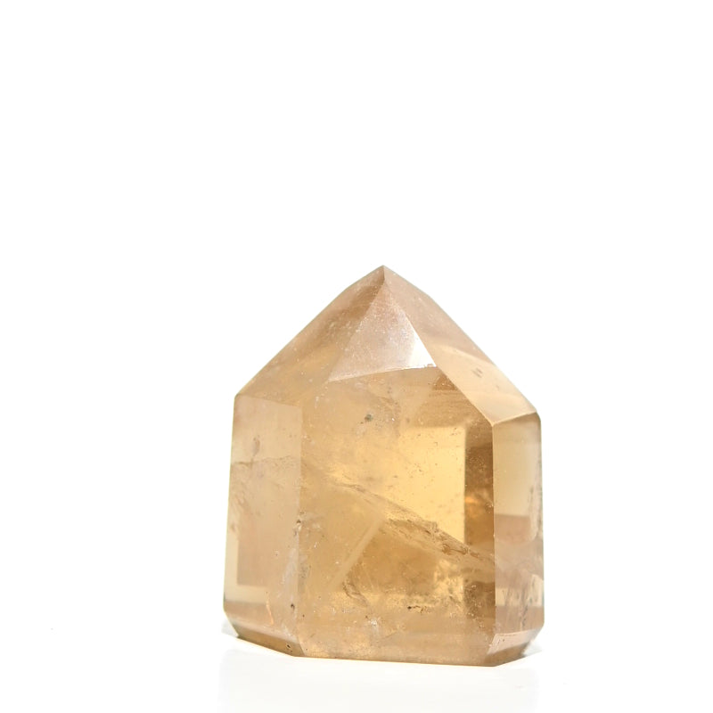 Natural Citrine Crystal Tower - Healing Stone for Home Decor, Meditation & Energy Cleansing | Perfect for Office Desk, Yoga Space & Spiritual Gifts