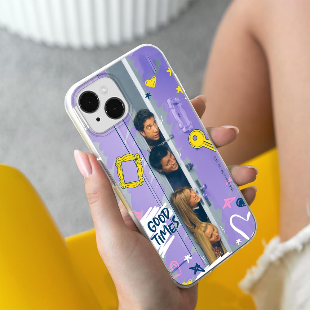 ERT GROUP Official Licensed Friends Pattern iPhone 14 Case - Shockproof TPU Phone Cover with Perfect Fit | Great for Daily Use, Travel & Gift Giving