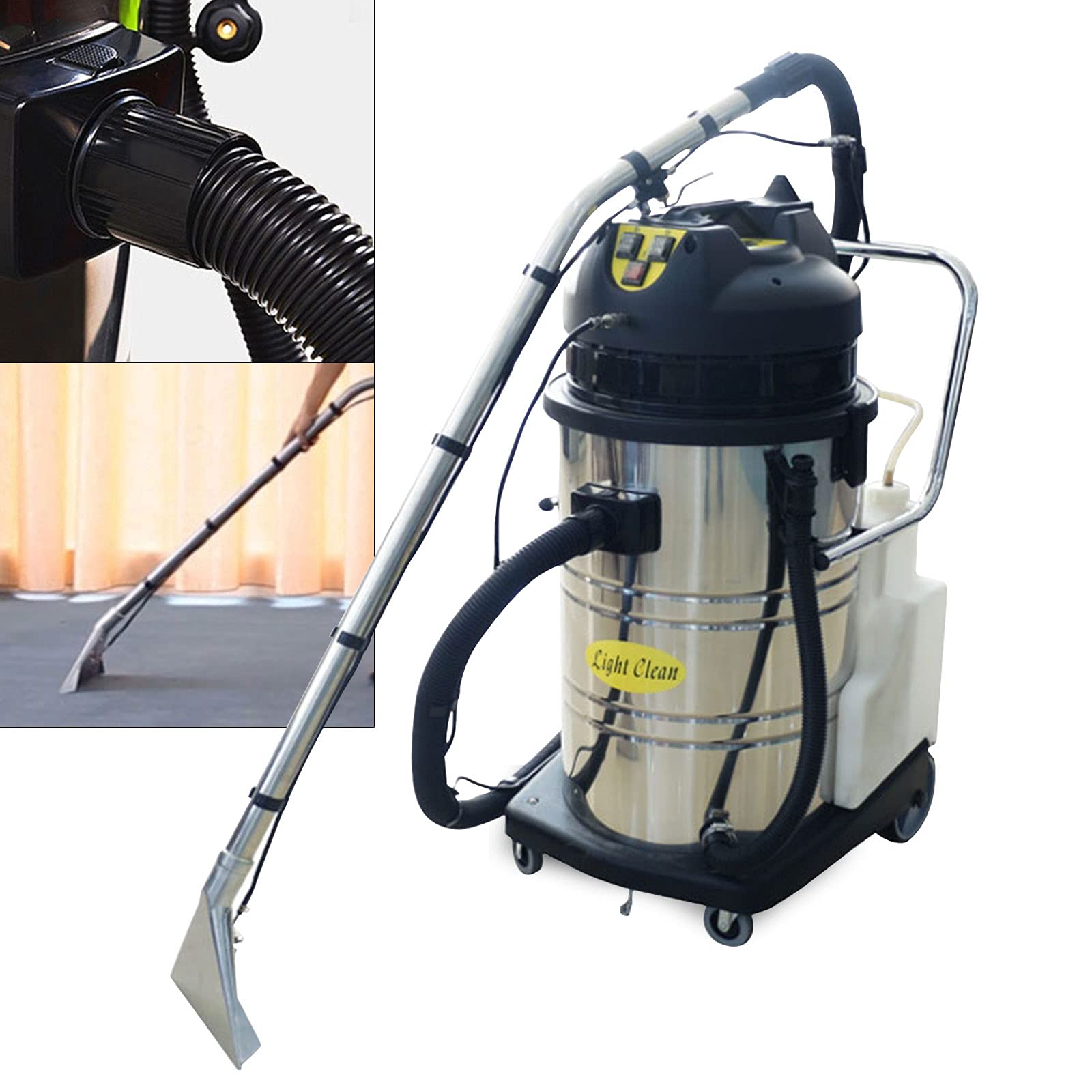 60L/15.85Gal 2110W 3-in-1 Carpet Extractor & Floor Cleaning Machine - Powerful 110V Carpet Cleaner with Dust Collector for Home & Commercial Use - Perfect for Deep Cleaning Carpets, Upholstery, and Hard Floors