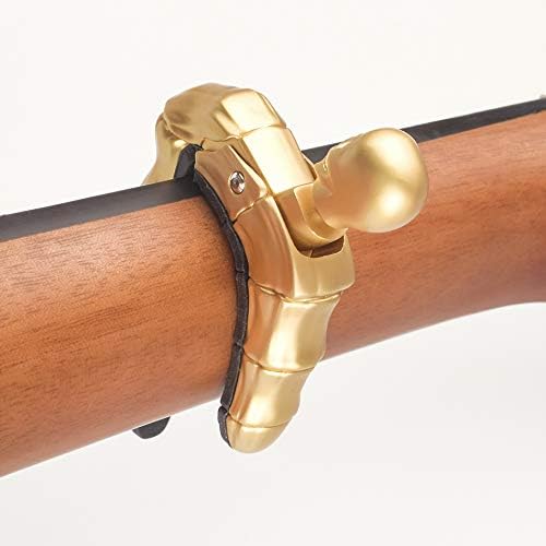 Premium Skull Knob Guitar Capo - Universal Fit for 4, 5, 6 & 12 String Instruments - Electric, Acoustic, Classical Guitar, Bass, Ukulele, Mandolin & Banjo (Gold) - Perfect for Live Performances, Studio Recording & Practice Sessions