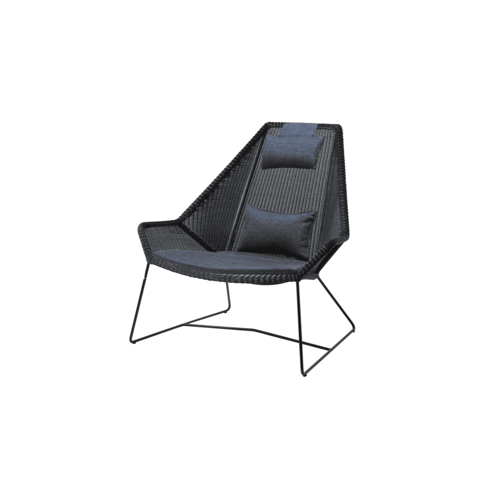 Breeze Highback Outdoor Chair - Comfortable Patio Lounge Chair for Backyard, Poolside, and Garden Relaxation