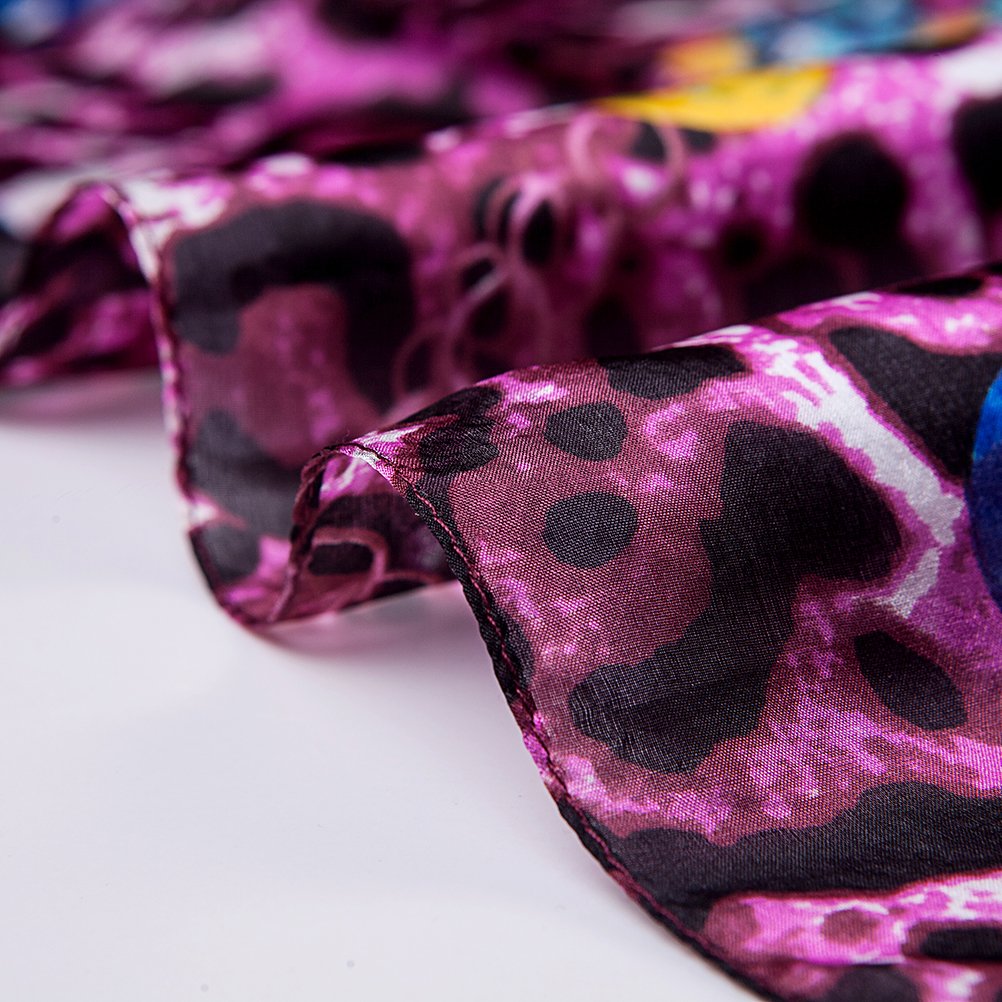 Pure Silk Scarf for Women - Lightweight Long Head Wrap Shawl - Elegant Fashion Accessory for Daily Wear, Travel & Special Occasions - Perfect Gift Idea