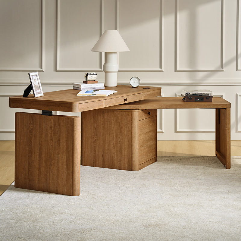 Veritas 360° Rotating Electric Height Adjustable Standing Desk with Flip Top Lid - Perfect for Home Office, Gaming & Workspace Ergonomics