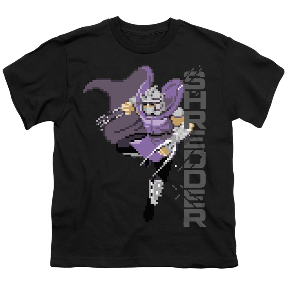 LOGOVISION TMNT Teenage Mutant Ninja Turtles Retro Arcade Shredder Unisex Youth T-Shirt | Cool Graphic Tee for Kids & Teens | Perfect for Cosplay, Birthday Gifts & Casual Wear